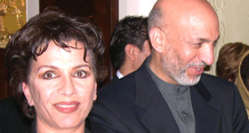 Suraya Sadeed and President Karzai